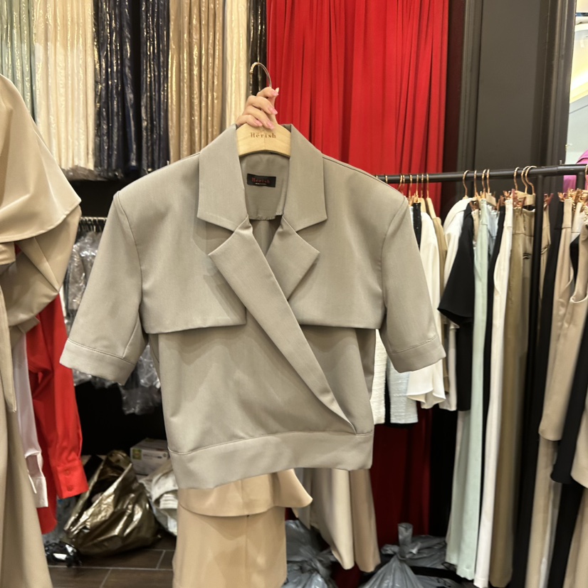 HERISH韓國東大門直郵女士新品熱賣推薦休閑26春夏時尚夾克Herish夾克圖色1