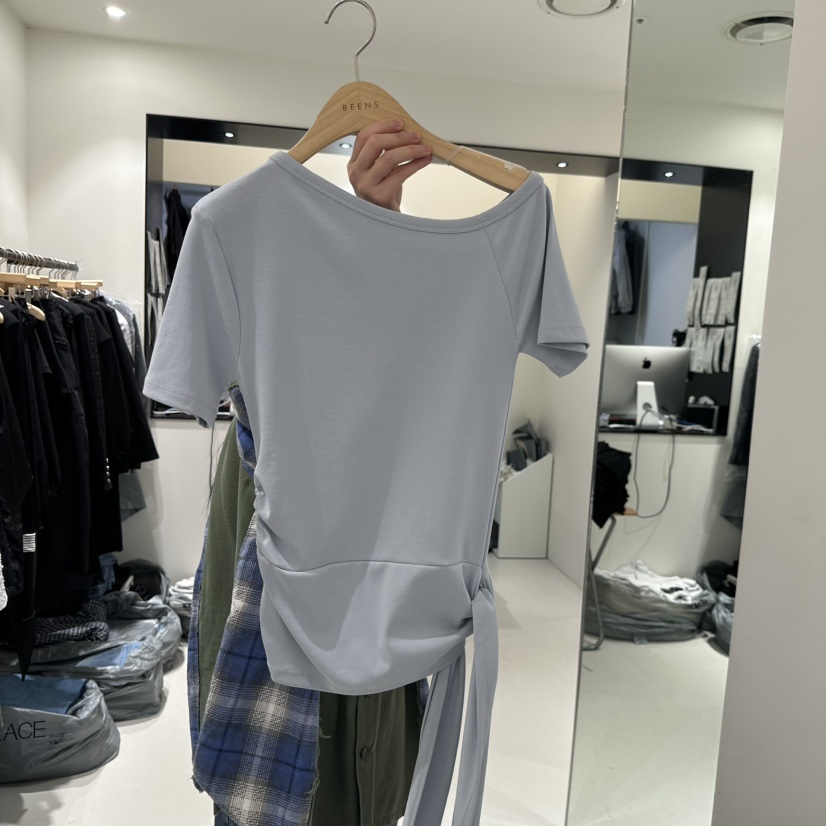 BEENS韓國東大門直郵女士新品熱賣時尚休閑職業推薦26春夏T恤BEENST恤圖色2