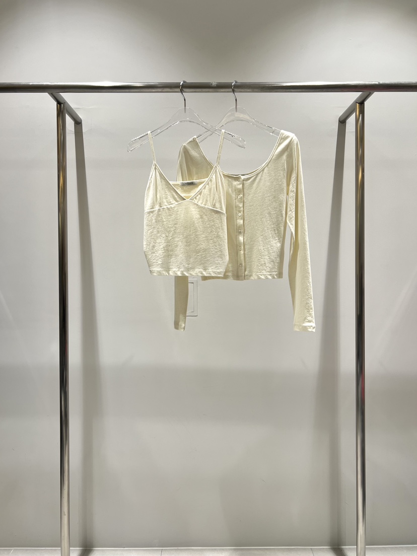 CESTLAVIE韓國東大門直郵女士新品職業套裝兩件套套裝棉質開衫CESTLAVIE套裝圖色1