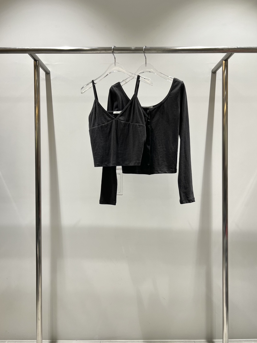 CESTLAVIE韓國東大門直郵女士新品職業套裝兩件套套裝棉質開衫CESTLAVIE套裝圖色3