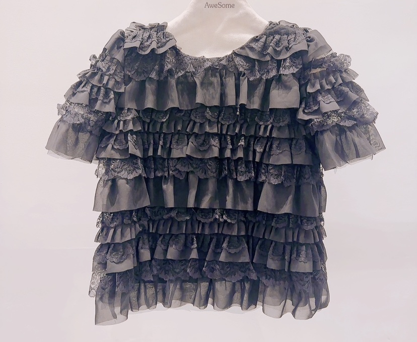 AWESOME-P韓國代購女裝新品熱賣人氣26春夏職業襯衫蕾絲衫AWESOME-P襯衫/蕾絲衫圖色2