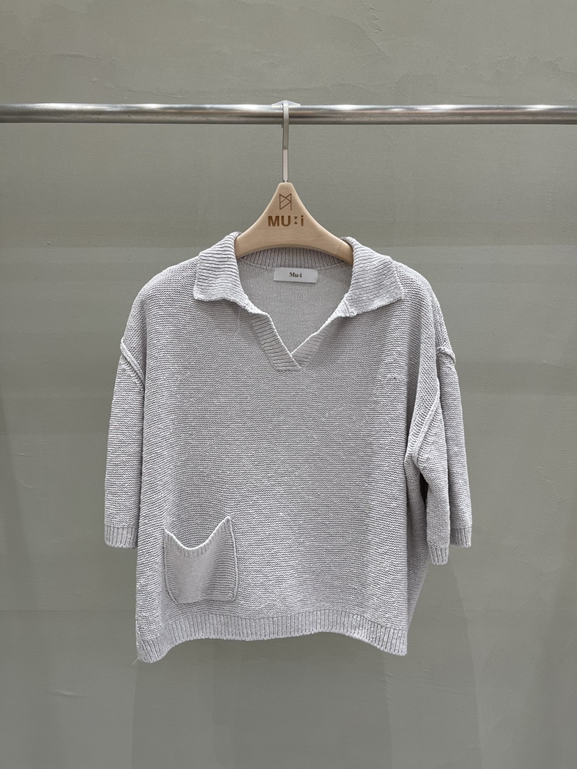 THE MUI韓國代購女裝新款推薦時尚職業26春夏針織衫口袋THE MUI針織衫圖色2