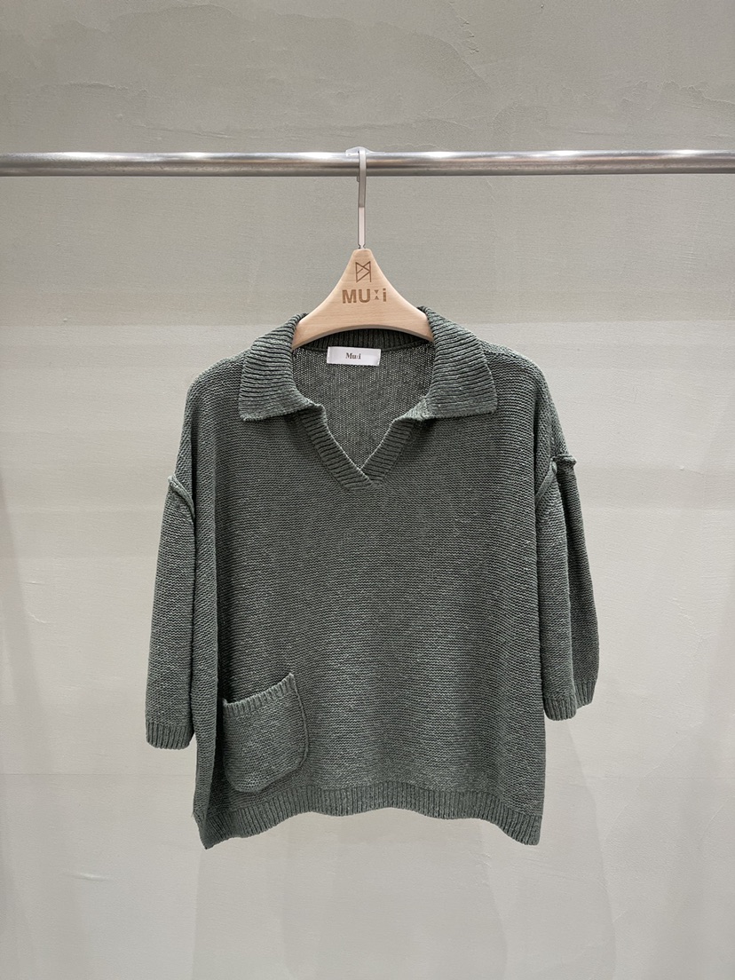 THE MUI韓國代購女裝新款推薦時尚職業26春夏針織衫口袋THE MUI針織衫圖色3