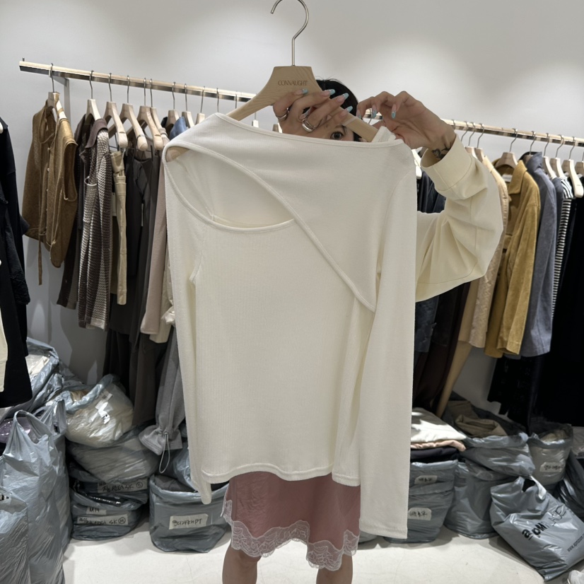 CONNAUGHT/DAILYJUD韓國直郵女裝新品熱賣休閑時尚長袖T恤CONNAUGHT/DAILYJUD長袖T恤圖色1