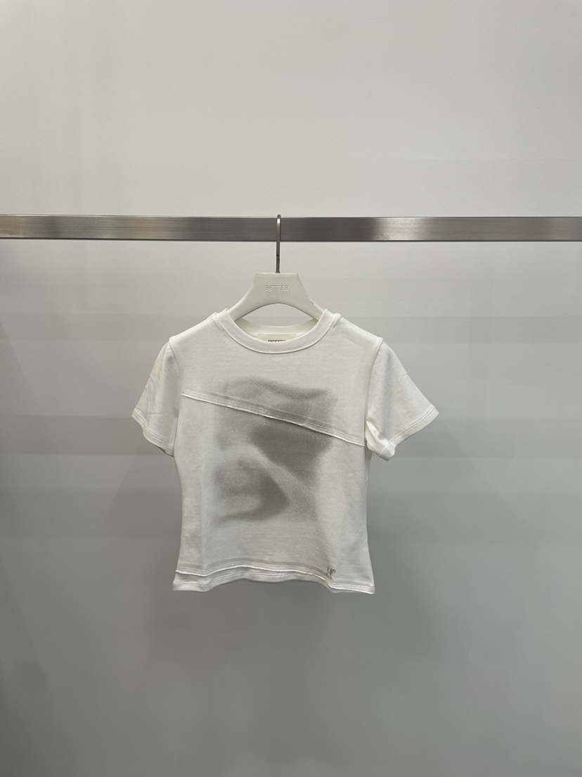 BETTER韓國直郵實拍女裝新款推薦休閑熱賣職業26春夏T恤鏤空BETTERT恤圖色1