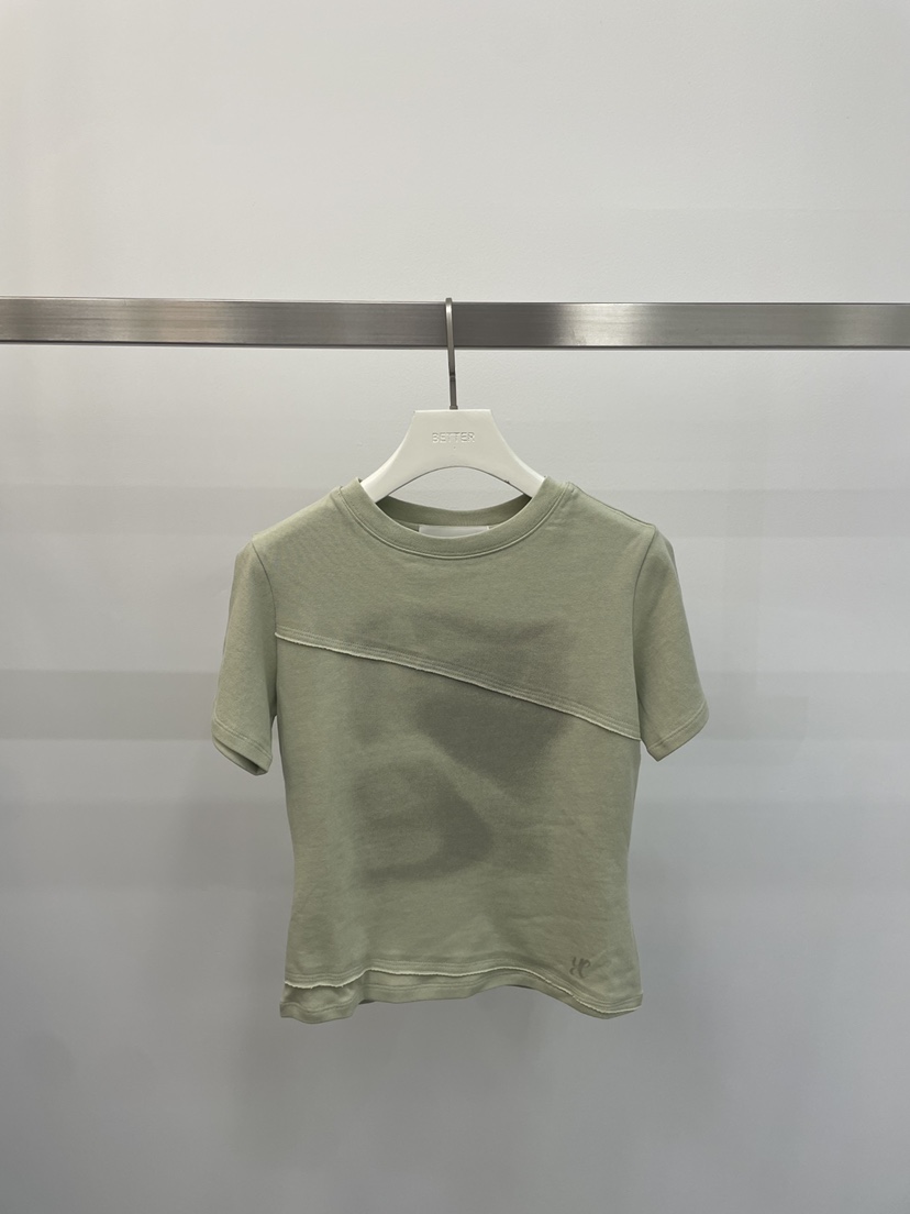 BETTER韓國直郵實拍女裝新款推薦休閑熱賣職業26春夏T恤鏤空BETTERT恤圖色2