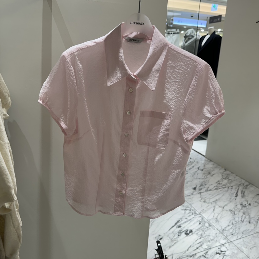 LOW MOMENT韓國代購女士新品時尚推薦26春夏職業襯衫蕾絲衫LOW MOMENT襯衫/蕾絲衫圖色2