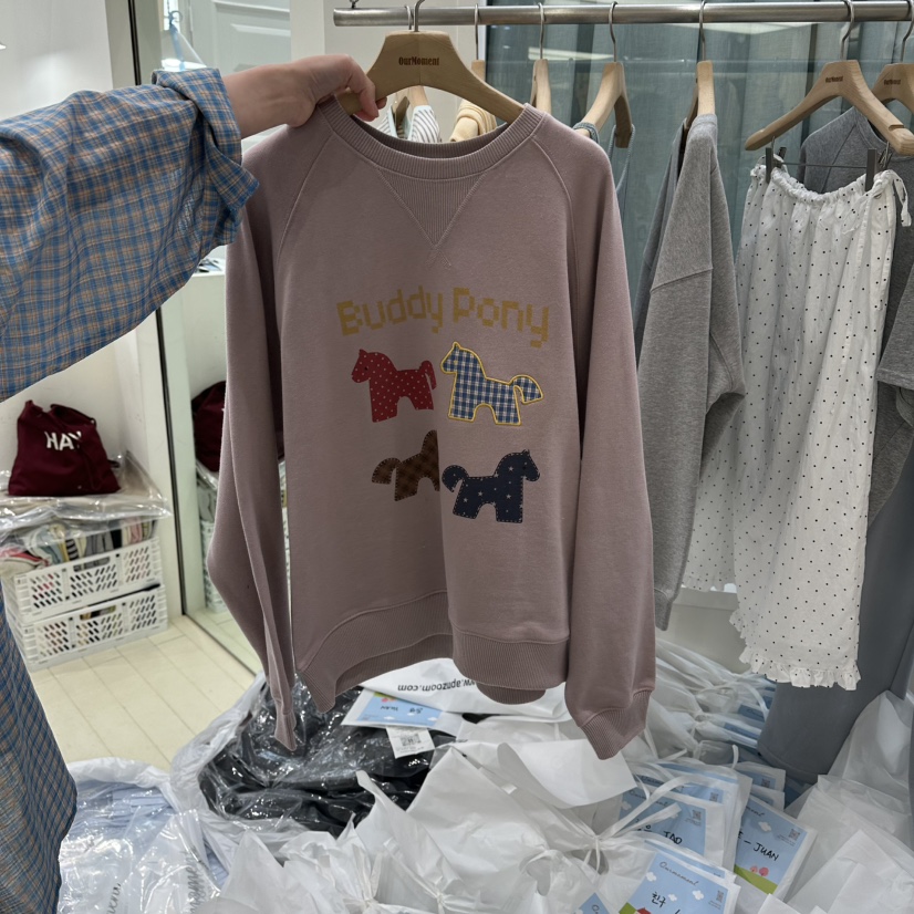 OURMOMENT韓國東大門代購女裝新品26春夏推薦休閑職業衛衣OURMOMENT衛衣圖色2