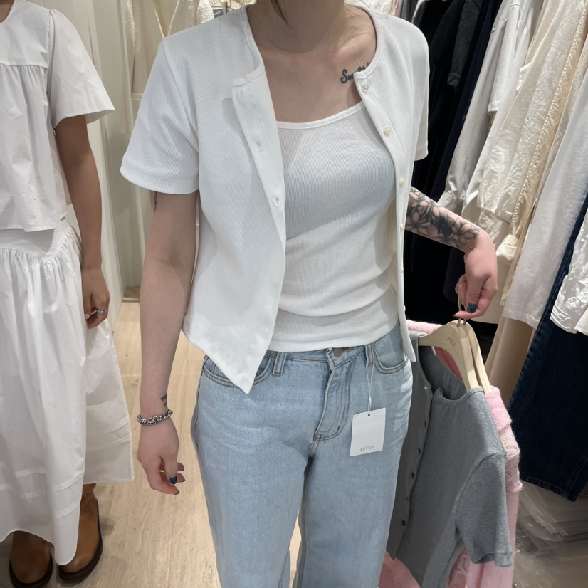 LIFFEY韓國東大門直郵女士新品人氣職業休閑26春夏T恤不含內搭LIFFEYT恤圖色2