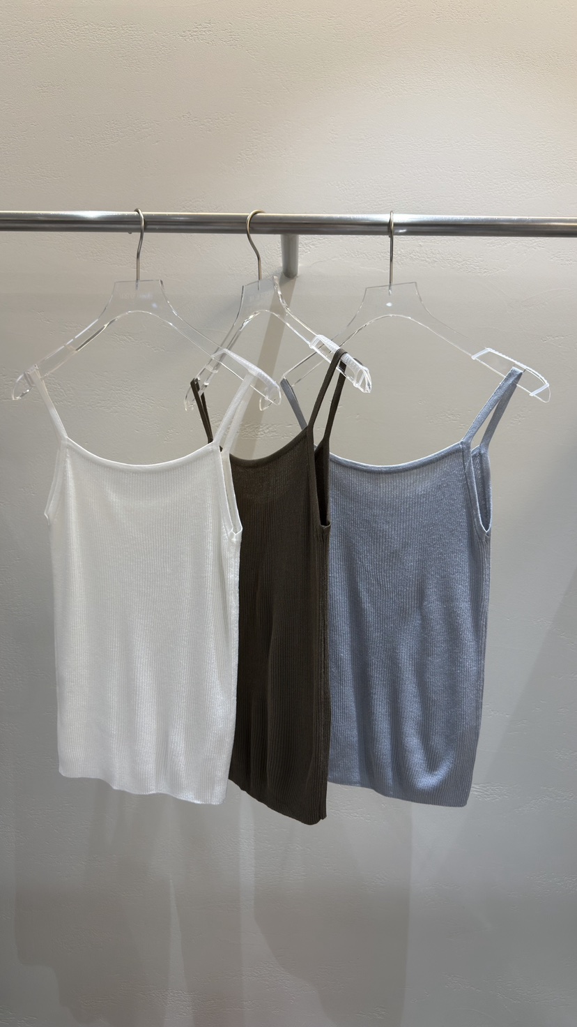 MOST OF ALL U韓國東大門直郵女士新品休閑吊帶背心亞麻羅紋MOST OF ALL U吊帶/背心