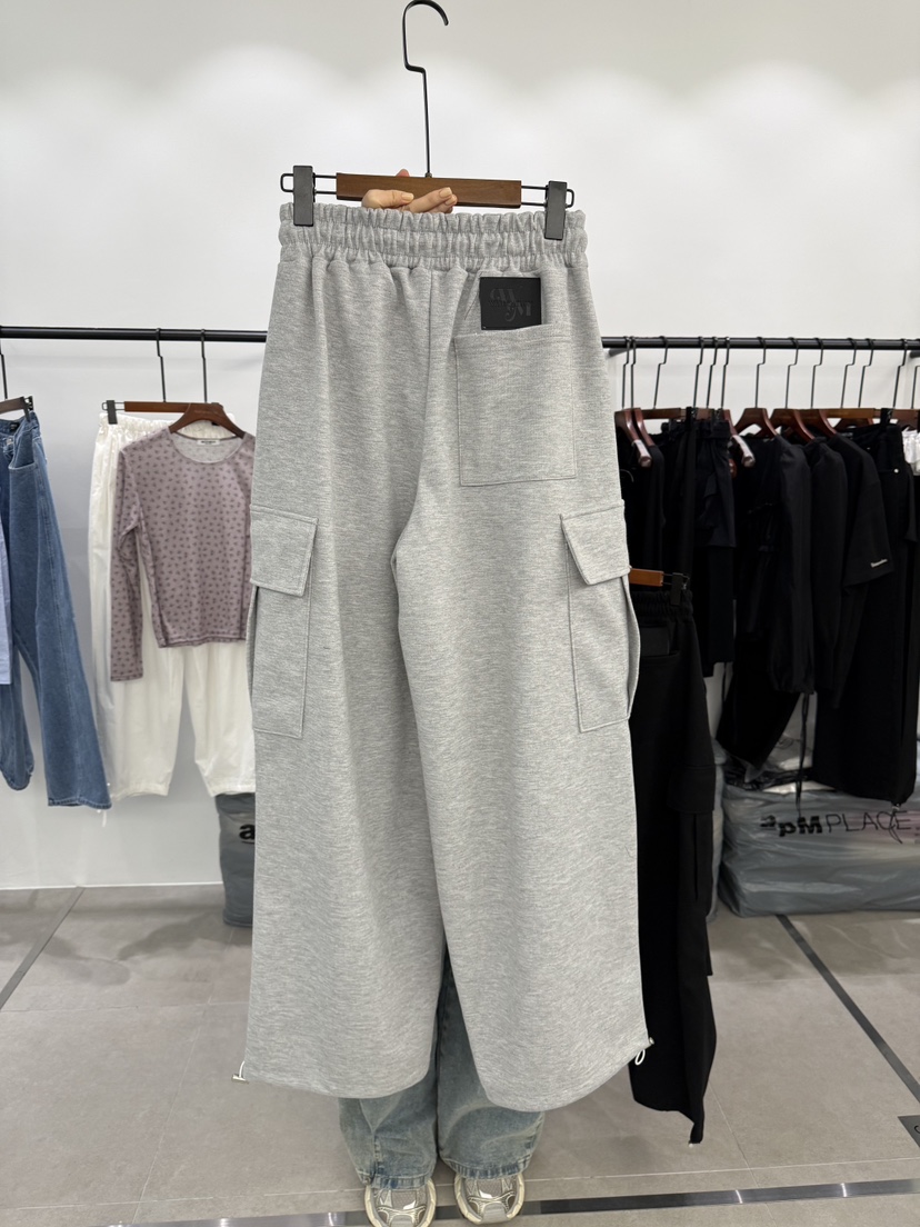 WATERMELON韓國代購女裝新款推薦26春夏時尚熱賣休閑褲口袋WATER MELON休閑褲