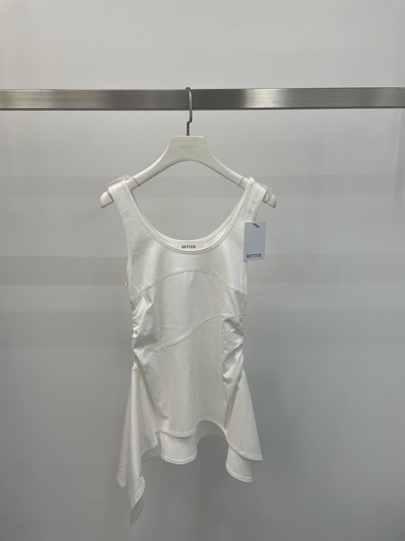 BETTER韓國直郵女士新品職業休閑推薦26春夏吊帶背心不對稱BETTER吊帶/背心圖色1