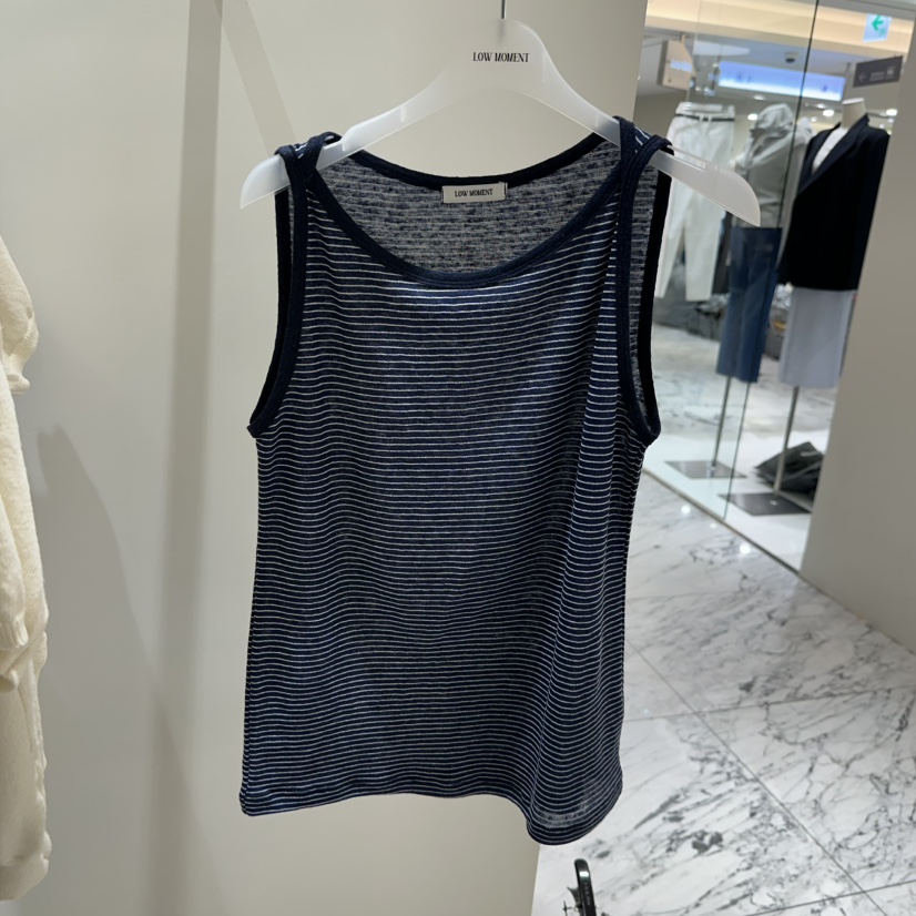 LOW MOMENT韓國東大門直郵女裝新品時尚熱賣吊帶背心亞麻LOW MOMENT吊帶/背心圖色2