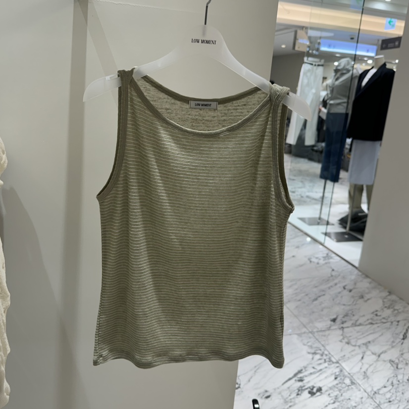 LOW MOMENT韓國東大門直郵女裝新品時尚熱賣吊帶背心亞麻LOW MOMENT吊帶/背心圖色3