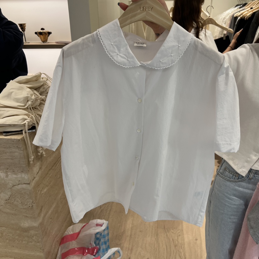 LIFFEY韓國東大門直郵女裝新款職業26春夏熱賣襯衫蕾絲衫LIFFEY襯衫/蕾絲衫圖色1