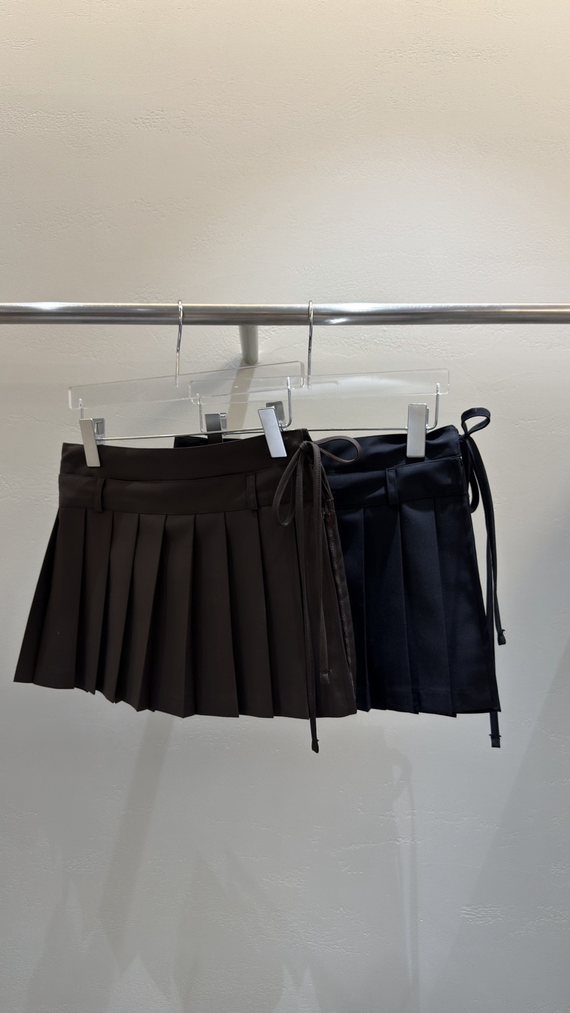 MOST OF ALL U韓國直郵實拍女裝新款時尚休閑短裙褶皺MOST OF ALL U短裙