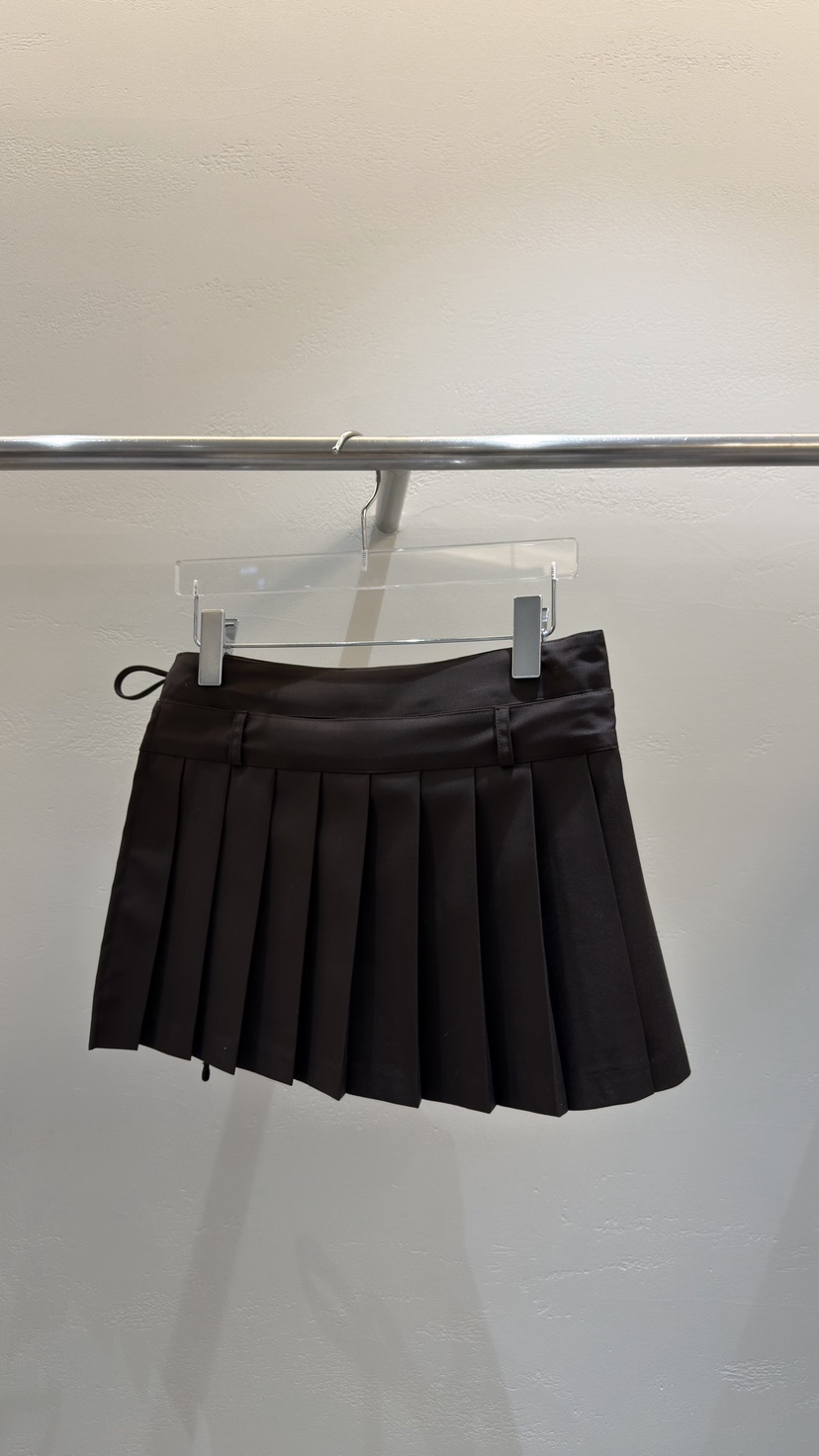 MOST OF ALL U韓國直郵實拍女裝新款時尚休閑短裙褶皺MOST OF ALL U短裙