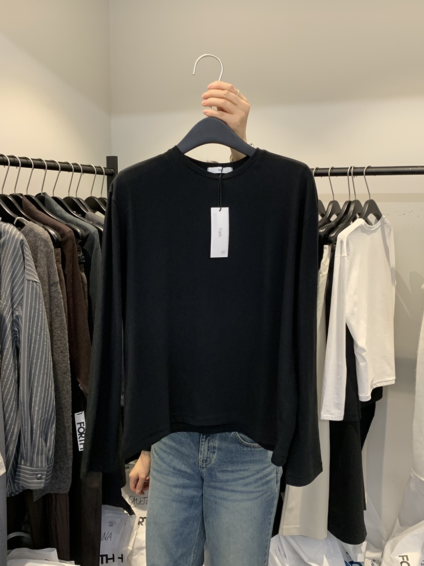 FORTH韓國東大門代購女裝新品人氣職業推薦時尚26春夏長袖T恤FORTH長袖T恤圖色1