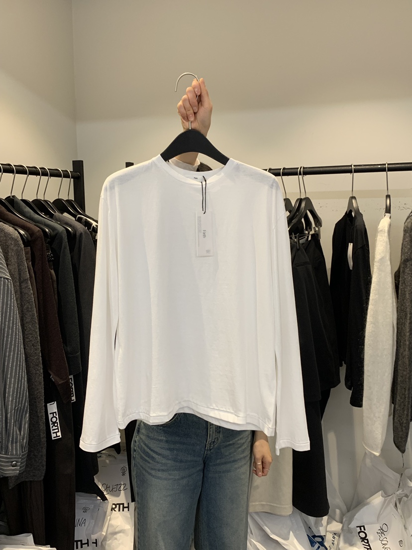 FORTH韓國東大門代購女裝新品人氣職業推薦時尚26春夏長袖T恤FORTH長袖T恤圖色2