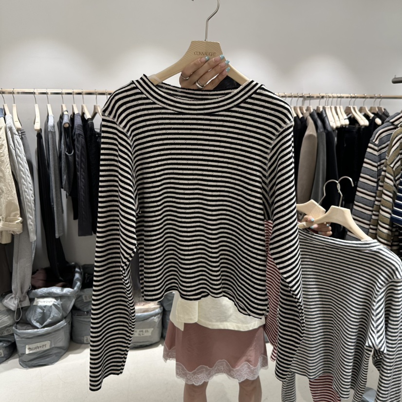 CONNAUGHT/DAILYJUD韓國直郵實拍女裝新款職業推薦長袖T恤CONNAUGHT/DAILYJUD長袖T恤圖色2黑色