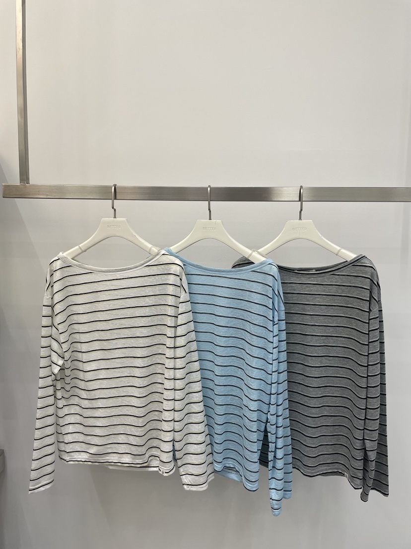 BETTER韓國直郵實拍女士新款26春夏人氣推薦時尚長袖T恤露肩BETTER長袖T恤