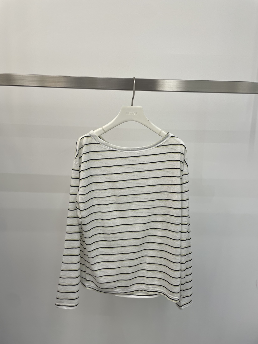 BETTER韓國直郵實拍女士新款26春夏人氣推薦時尚長袖T恤露肩BETTER長袖T恤圖色1