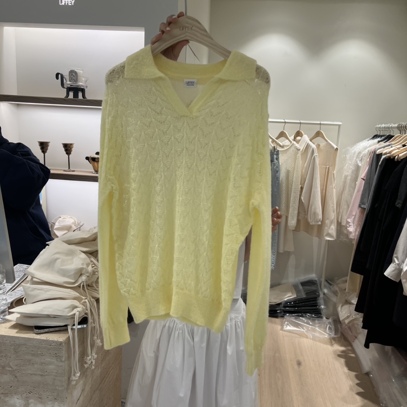 LIFFEY韓國東大門代購女裝新款熱賣26春夏職業時尚針織衫LIFFEY針織衫圖色2