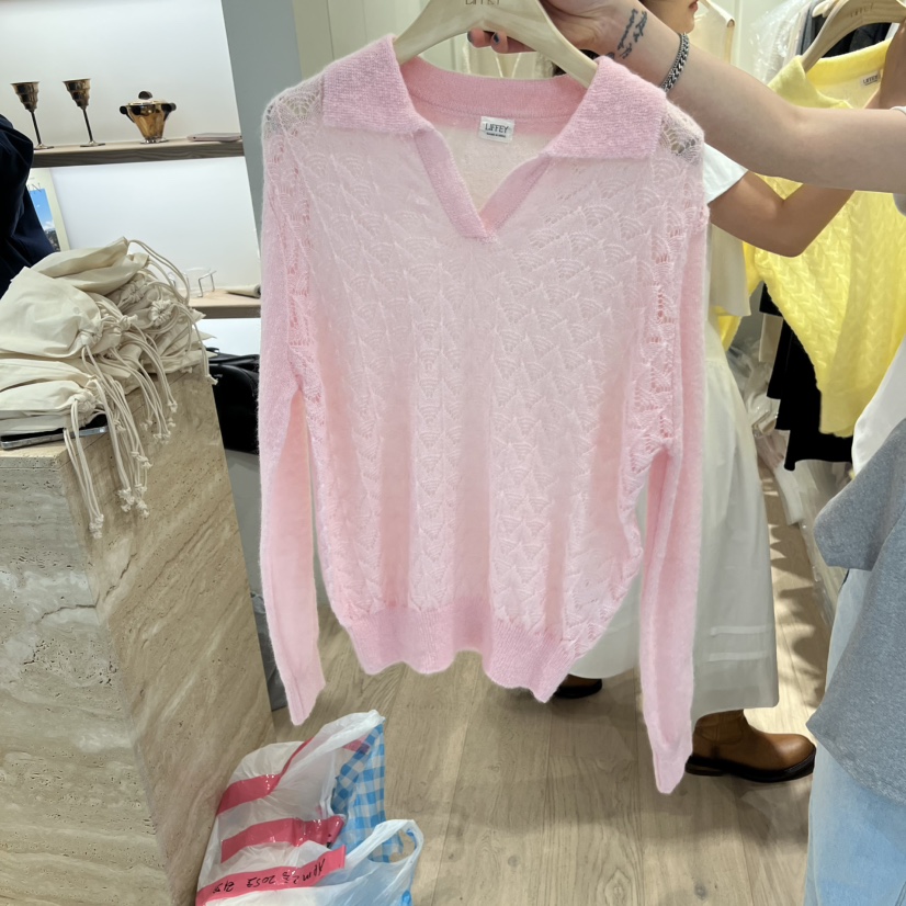 LIFFEY韓國東大門代購女裝新款熱賣26春夏職業時尚針織衫LIFFEY針織衫圖色3