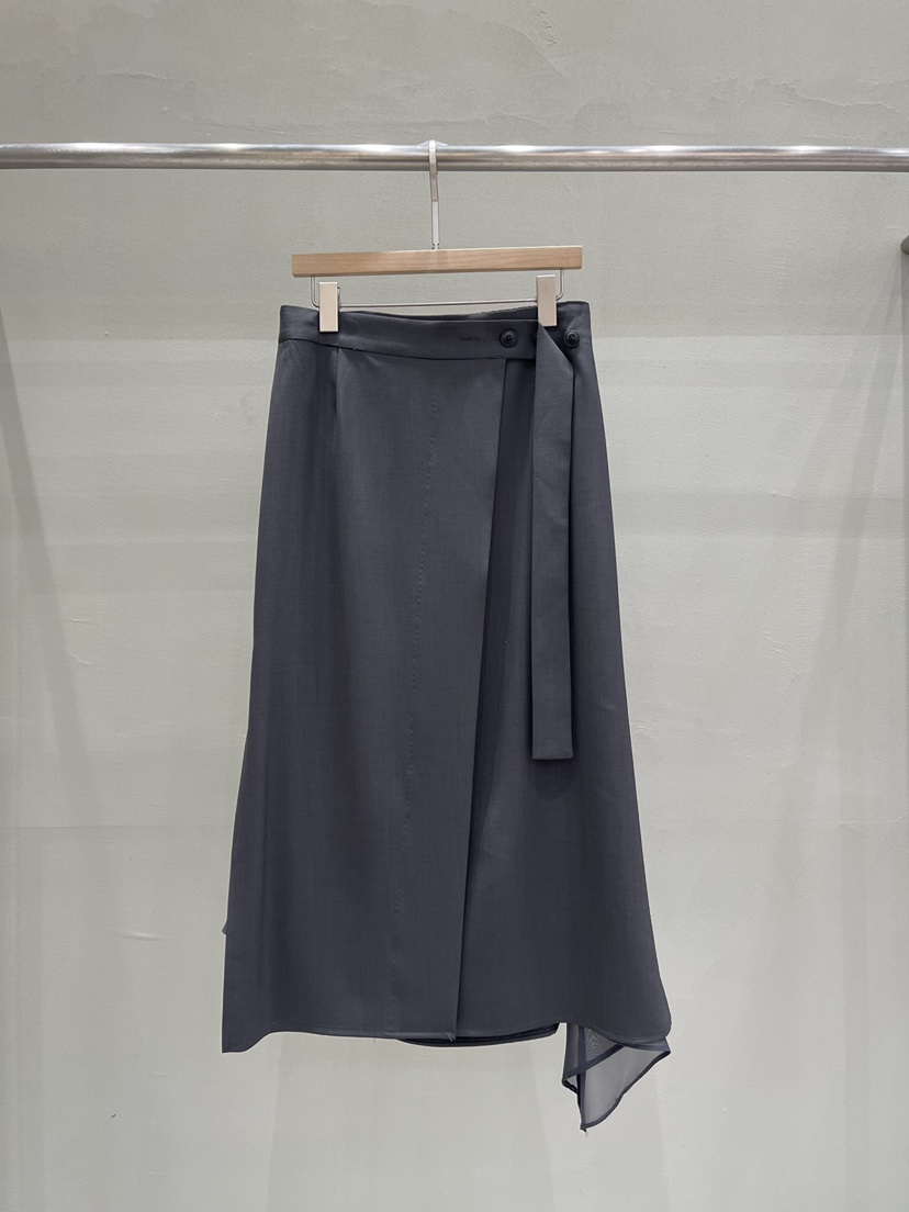 THE MUI韓國直郵女裝新款時尚職業推薦人氣休閑長裙雪紡THE MUI長裙圖色1