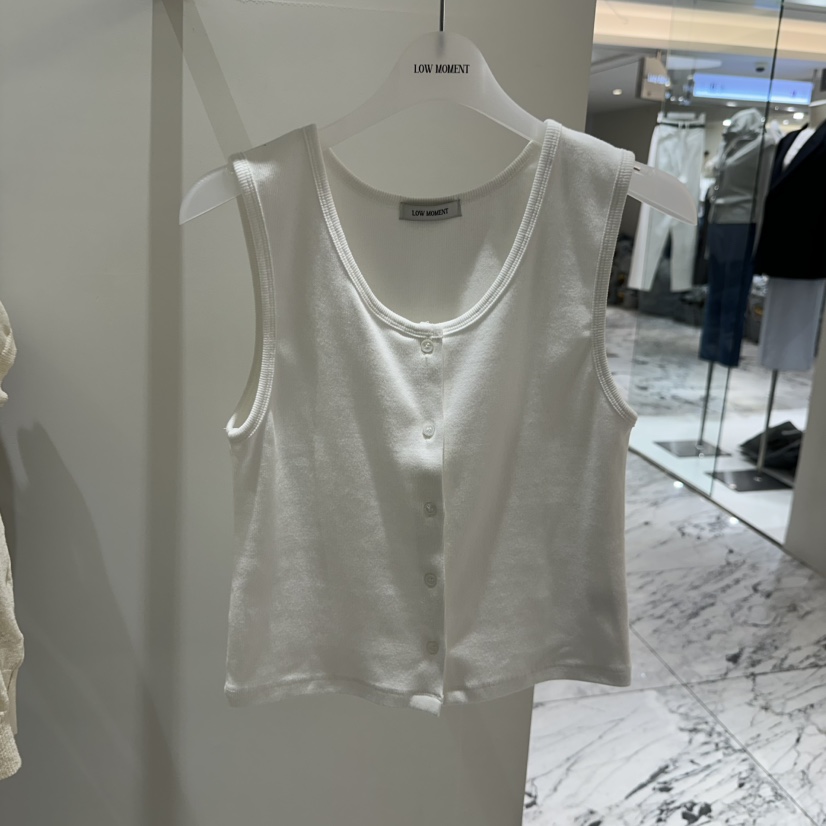 LOW MOMENT韓國東大門代購女士新款休閑推薦人氣馬甲羅紋LOW MOMENT馬甲圖色1