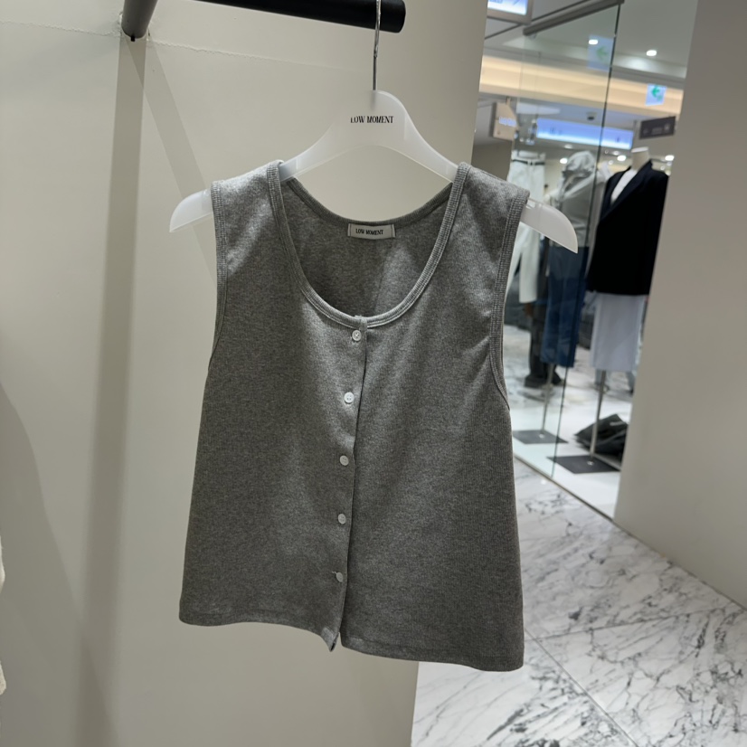 LOW MOMENT韓國東大門代購女士新款休閑推薦人氣馬甲羅紋LOW MOMENT馬甲圖色2