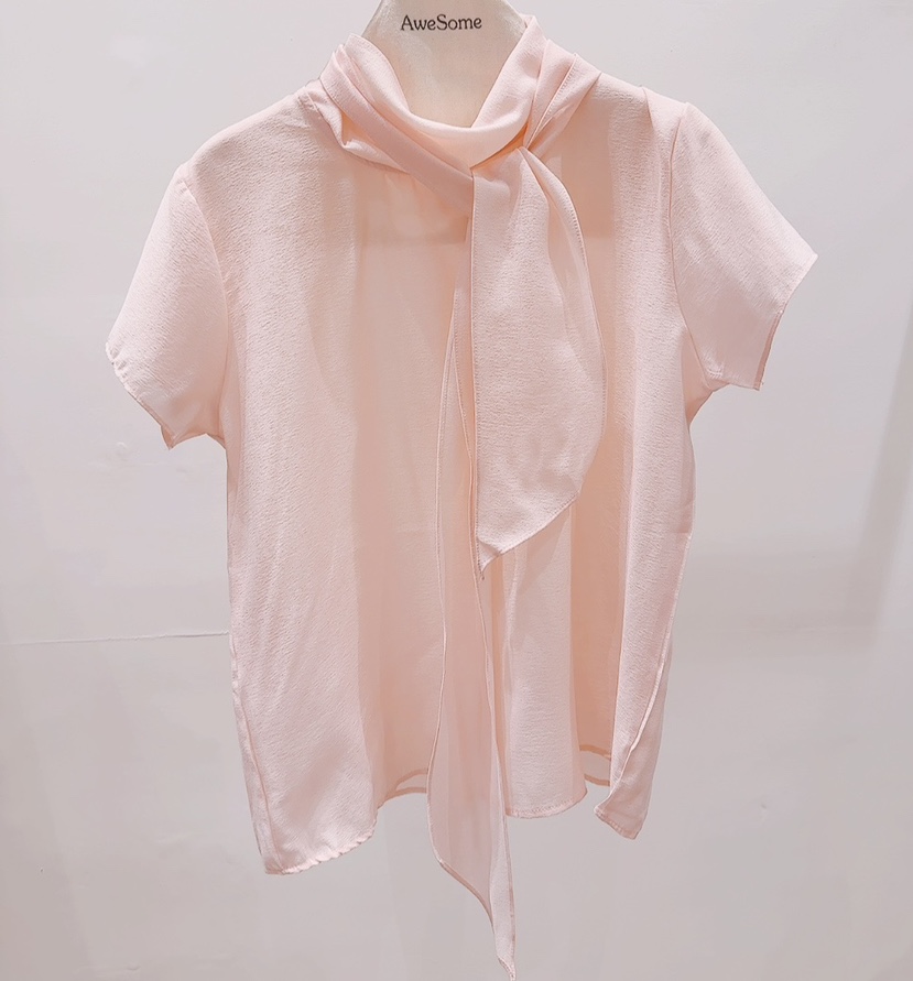 AWESOME-P韓國直郵實拍女裝新品休閑人氣職業襯衫蕾絲衫AWESOME-P襯衫/蕾絲衫圖色1