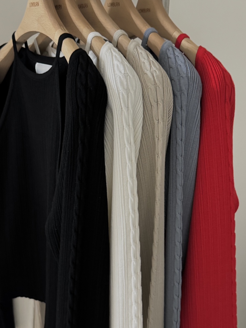 LOWBURN韓國東大門直郵女裝新品時尚職業套裝兩件套套裝羅紋LOWBURN套裝