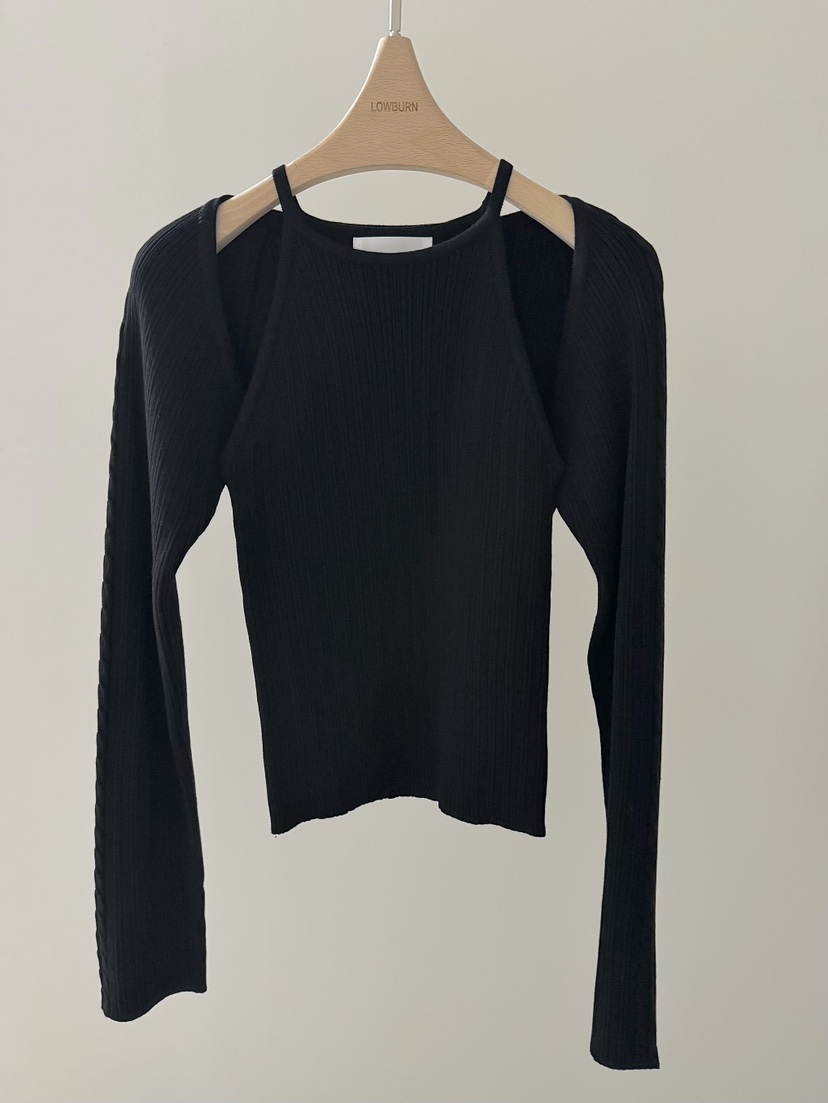 LOWBURN韓國東大門直郵女裝新品時尚職業套裝兩件套套裝羅紋LOWBURN套裝圖色3