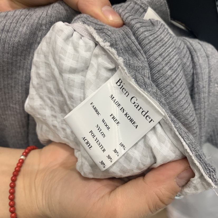 BIEN GARDER韓國直郵女裝新款26春夏針織衫羊毛衫假兩件BIEN GARDER針織衫