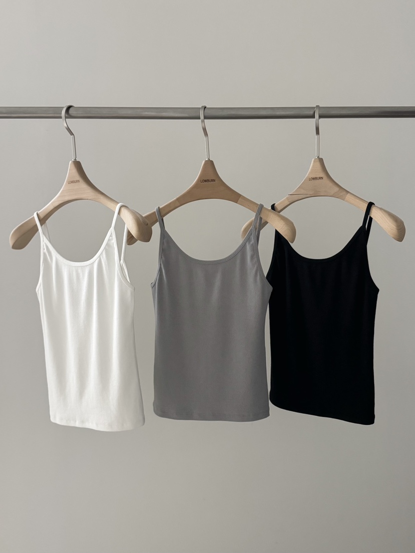 LOWBURN韓國代購女士新款熱賣26春夏人氣休閑時尚吊帶背心LOWBURN吊帶/背心