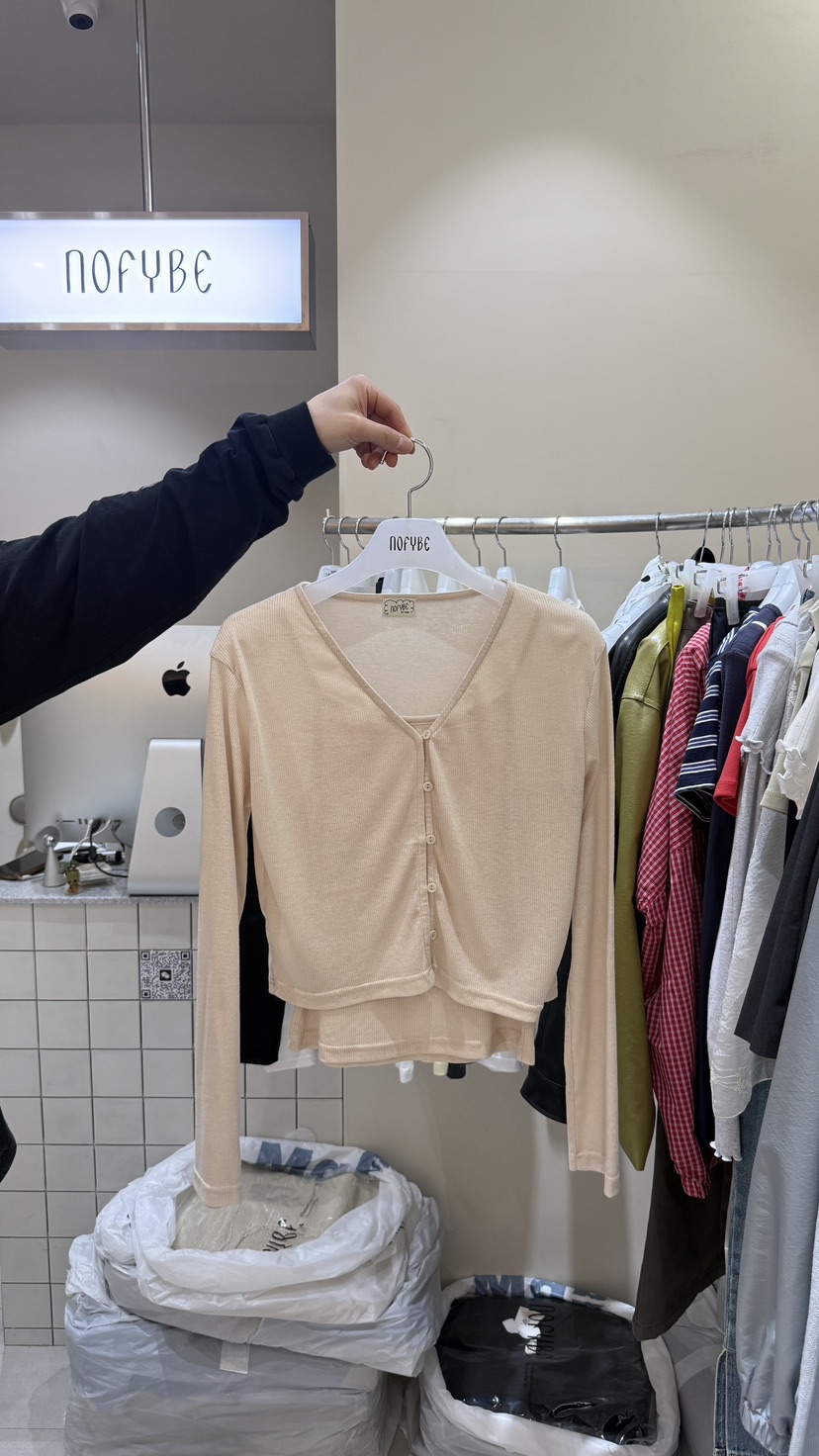 NOFYBE韓國直郵女士新品熱賣推薦26春夏套裝兩件套套裝開衫NOFYBE套裝圖色2