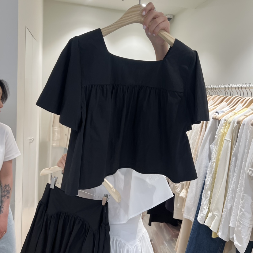 LIFFEY韓國代購女裝新款推薦職業熱賣26春夏休閑襯衫蕾絲衫LIFFEY襯衫/蕾絲衫