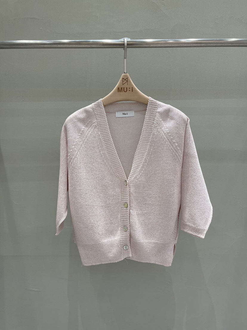 THE MUI韓國直郵實拍女士新款26春夏人氣針織衫短款開衫THE MUI針織衫圖色2