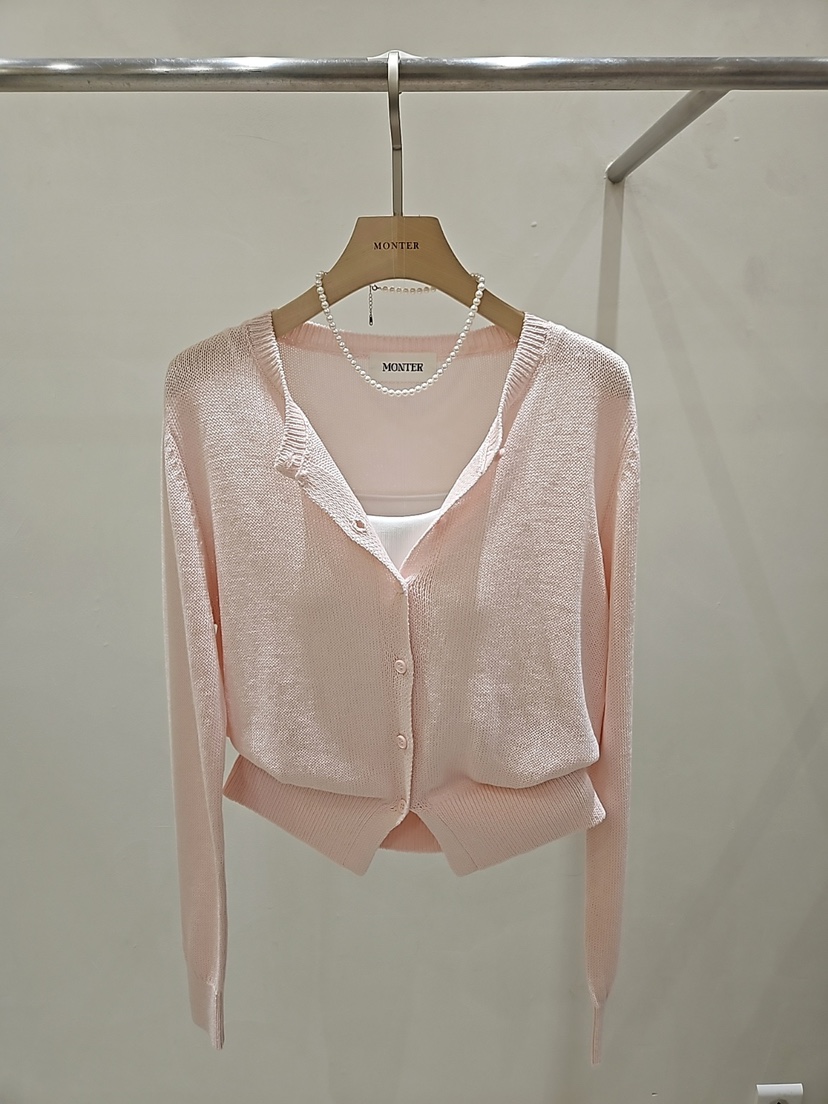 MONTER韓國東大門直郵女裝新品時尚職業休閑針織衫不含內搭MONTER針織衫圖色1