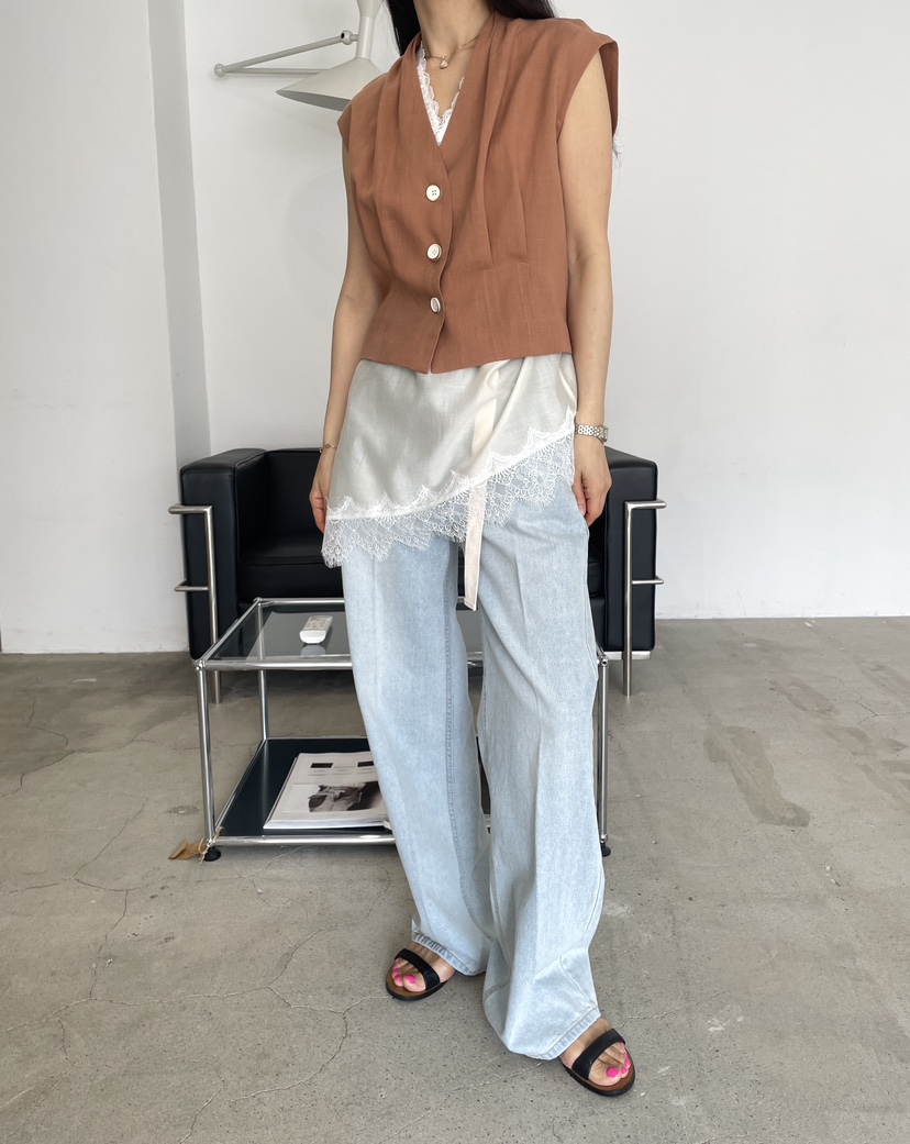 EDITION-P韓國東大門代購女裝新品時尚熱賣推薦職業牛仔褲EDITION/CHAHEE牛仔褲