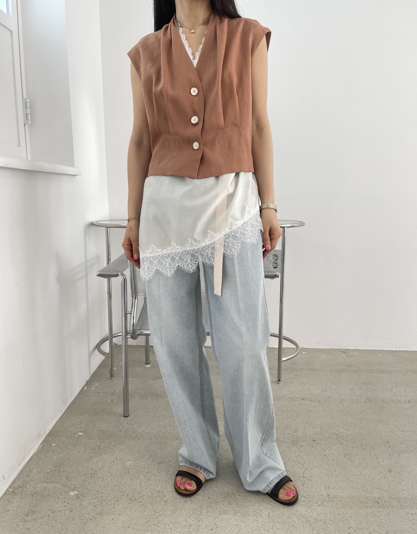 EDITION-P韓國東大門代購女裝新品時尚熱賣推薦職業牛仔褲EDITION/CHAHEE牛仔褲