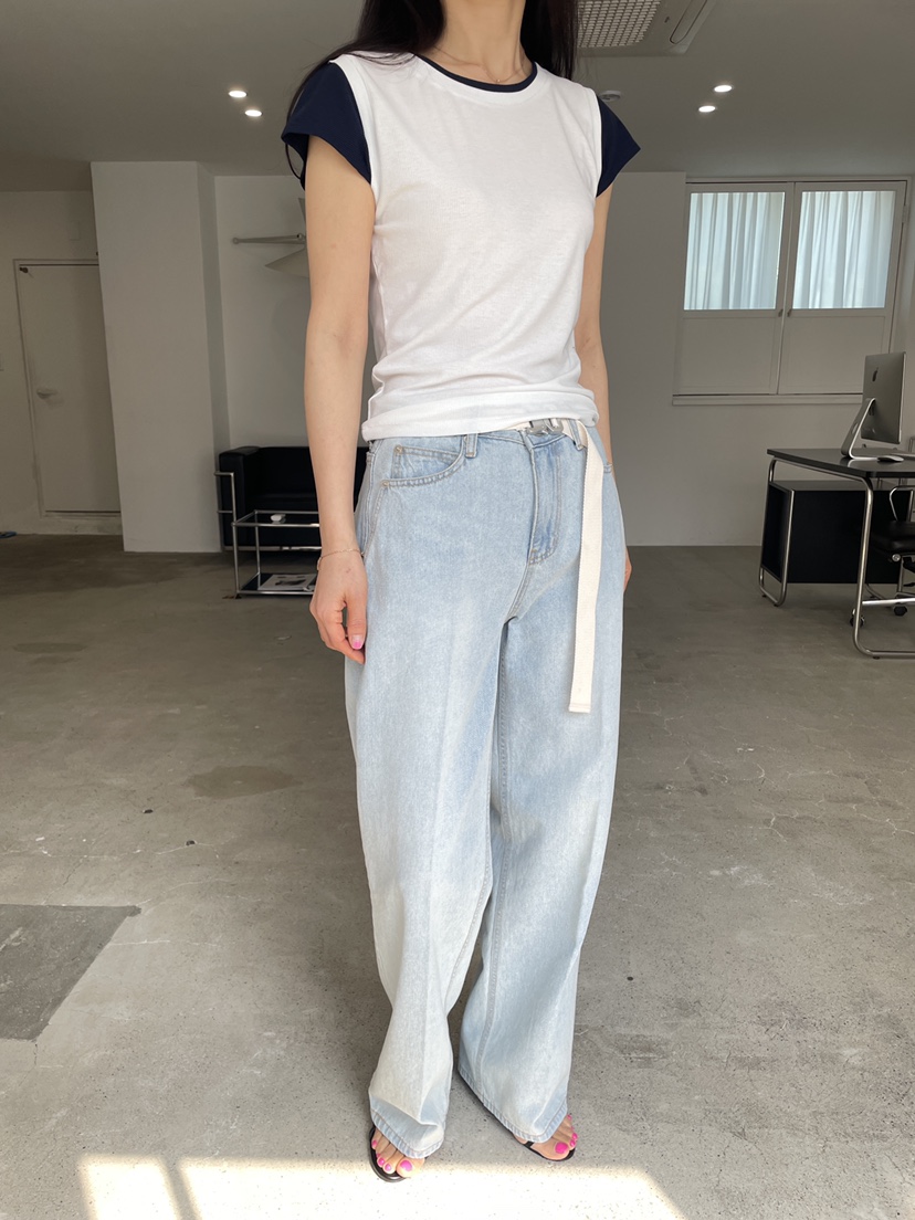 EDITION-P韓國東大門代購女裝新品時尚熱賣推薦職業牛仔褲EDITION/CHAHEE牛仔褲