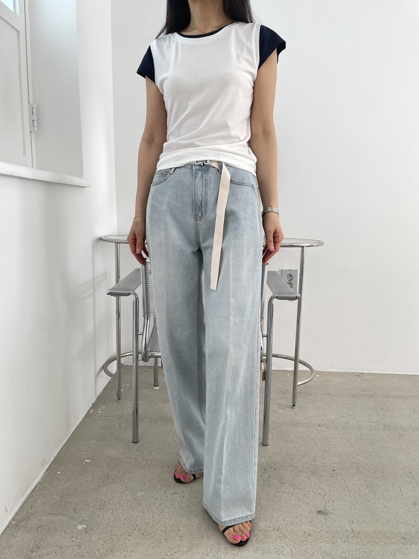 EDITION-P韓國東大門代購女裝新品時尚熱賣推薦職業牛仔褲EDITION/CHAHEE牛仔褲