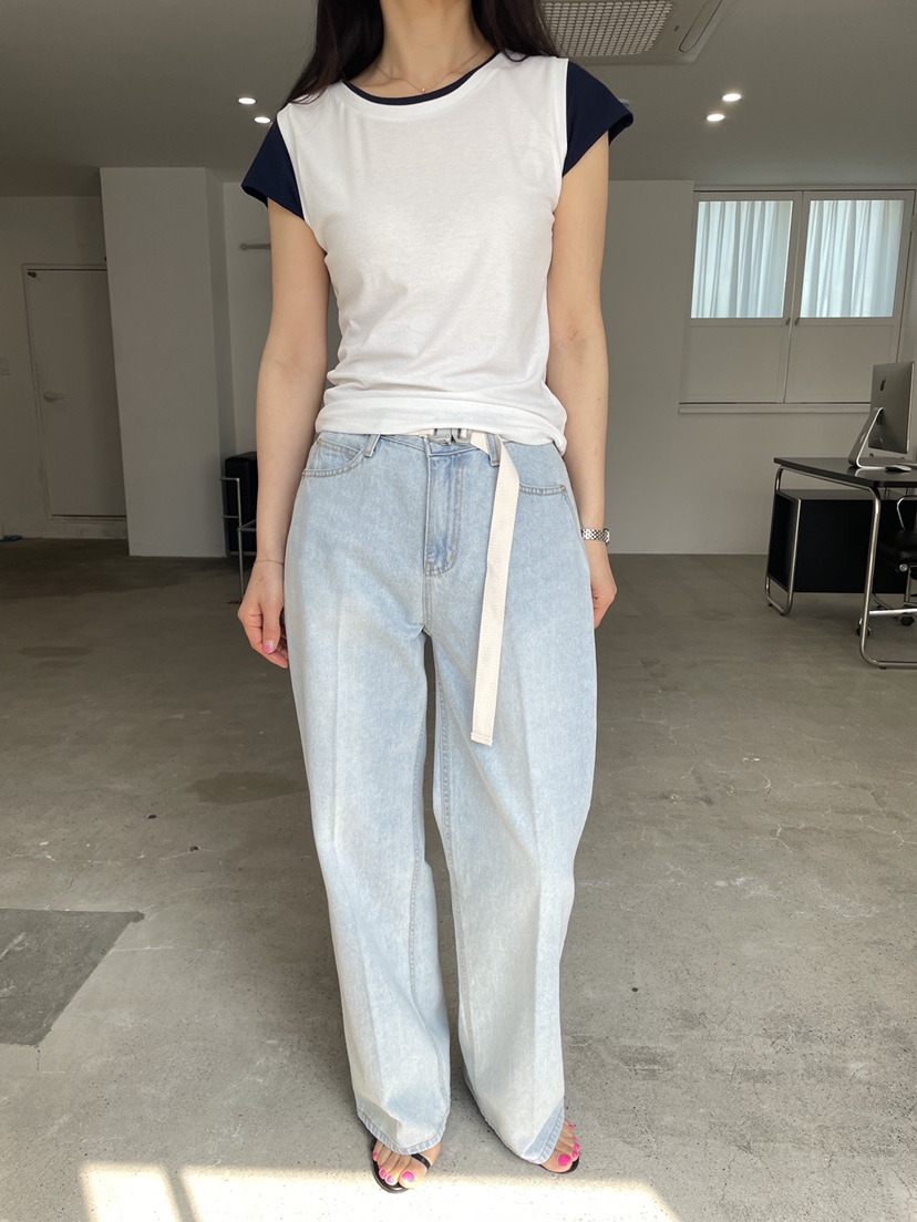 EDITION-P韓國東大門代購女裝新品時尚熱賣推薦職業牛仔褲EDITION/CHAHEE牛仔褲