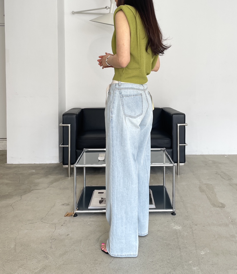 EDITION-P韓國東大門代購女裝新品時尚熱賣推薦職業牛仔褲EDITION/CHAHEE牛仔褲