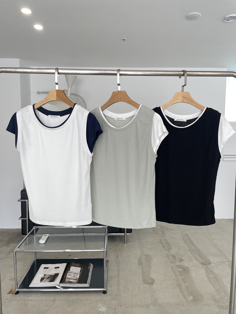 EDITION-P韓國代購女裝新款26春夏休閑推薦人氣時尚職業T恤EDITION/CHAHEET恤