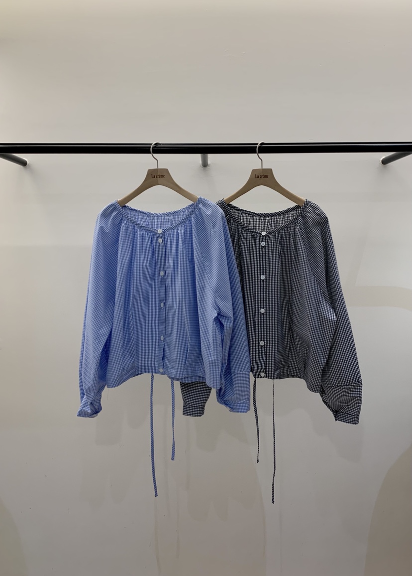 LA CREME韓國直郵女裝新款時尚熱賣職業26春夏襯衫蕾絲衫LA CREME襯衫/蕾絲衫