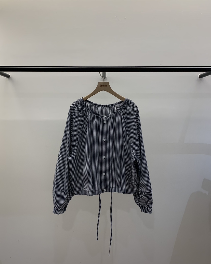 LA CREME韓國直郵女裝新款時尚熱賣職業26春夏襯衫蕾絲衫LA CREME襯衫/蕾絲衫圖色2