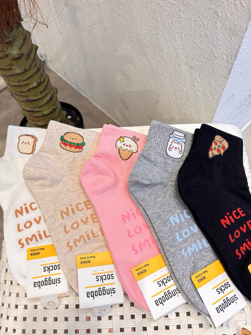 CACTUS-Q韓國代購女士新品推薦26春夏職業時尚熱賣休閑襪子CACTUS十雙起/可混搭襪子